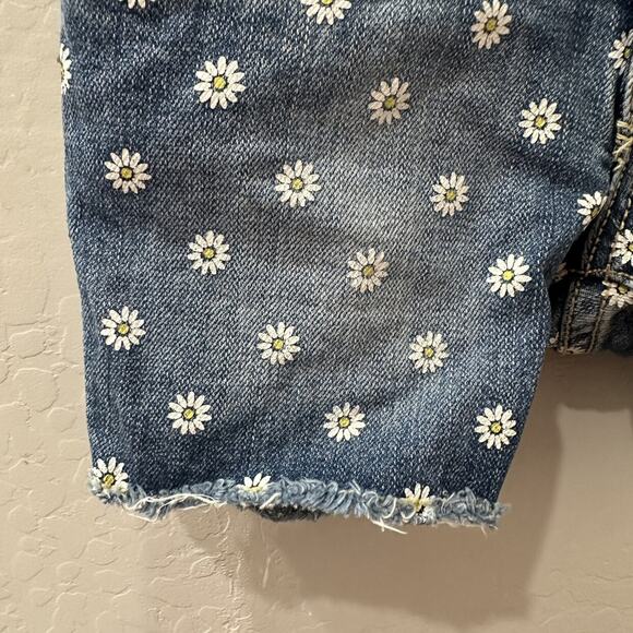 Peek Daisy Floral Cut Off Jean Shorts - Picture 4 of 6